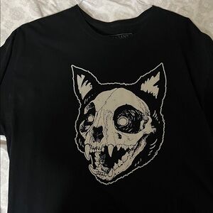 Pleasant Getaway Demon Kitty T-Shirt by Wes Brooks Halloween Shirt?